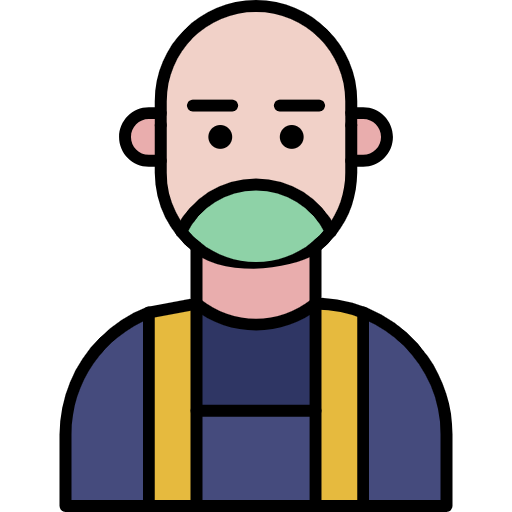 Free Bald Man icon lineal-color style