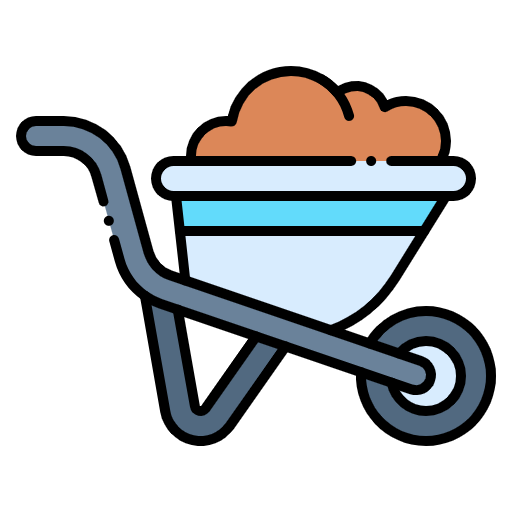 Free Barrow Trolley icon Lineal Color style