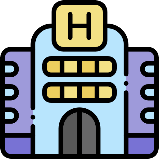 Free Hotel icon lineal-color style