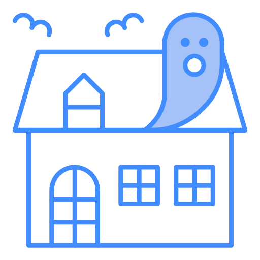 Free Ghost in the House icon two-color style