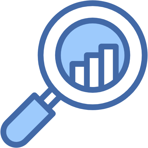 Free Search Analysis icon Two Color style