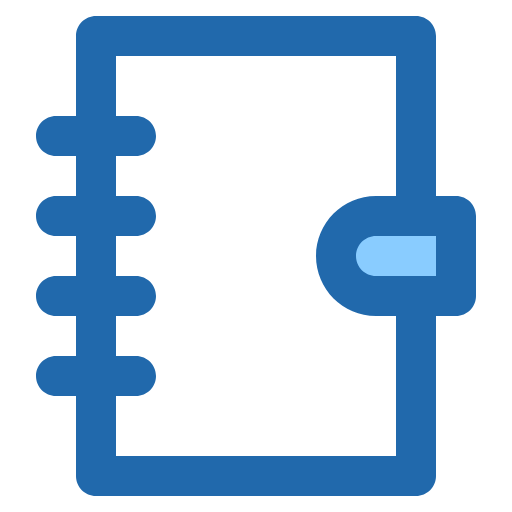 Free Notebook icon two-color style