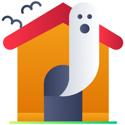 Free Ghost in the House icon flat style