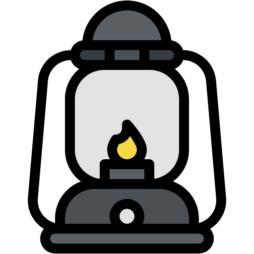 Free Lantern icon lineal-color style