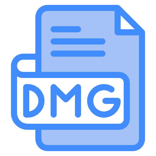 Free DMG File icon two-color style