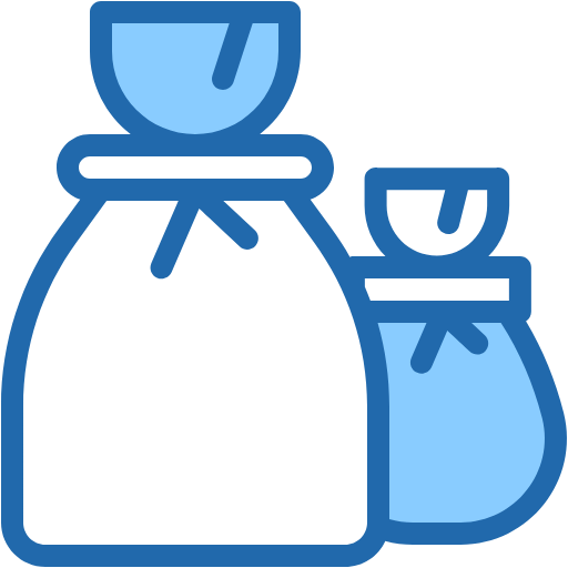 Free Garbage Bag icon two-color style