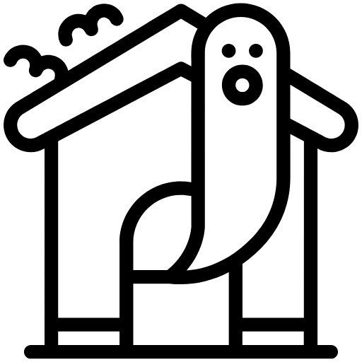 Free Ghost in the House icon Line style