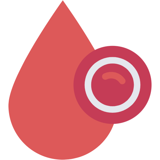 Free Red Blood Cell icon flat style