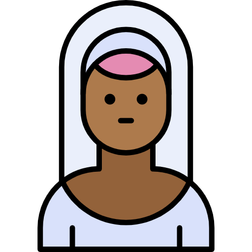 Free Nun icon lineal-color style