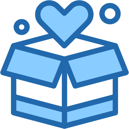 Free Love Sign On Box icon Two Color style