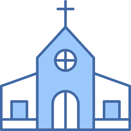 Free Church icon Two Color style - Christmas pack