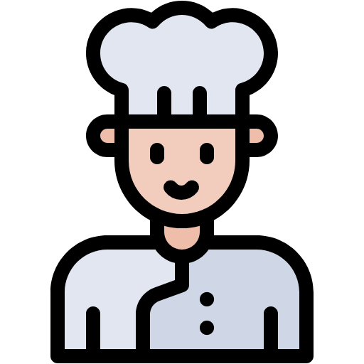 Free Cook icon lineal-color style