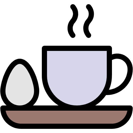 Free Tea Egg icon Lineal Color style