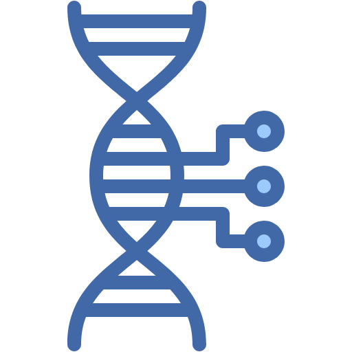 Free Dna icon two-color style