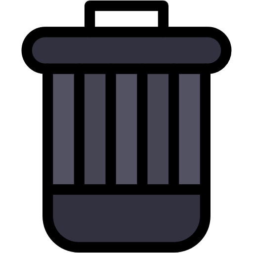 Free Delete icon lineal-color style