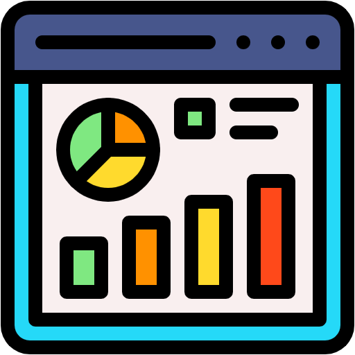 Free Report icon lineal-color style