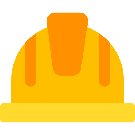 Free Safety Helmet icon flat style