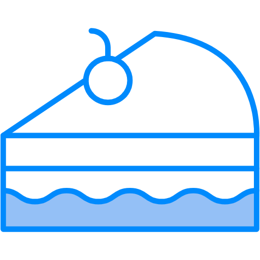 Free Piece Of Cake icon Two Color style