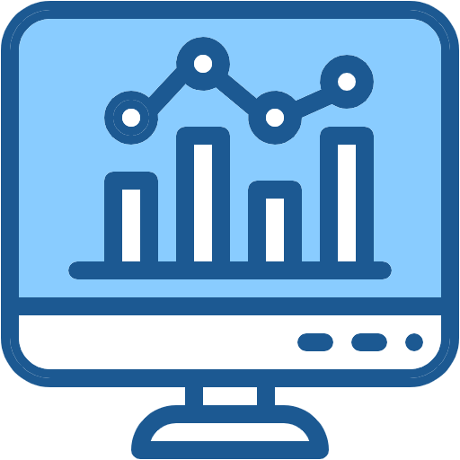 Free Analytics icon two-color style