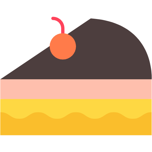 Free Piece Of Cake icon Flat style