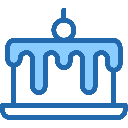 Free Cake icon two-color style