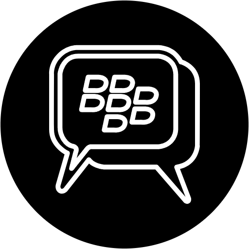 Free BlackBerry Messenger icon filled style
