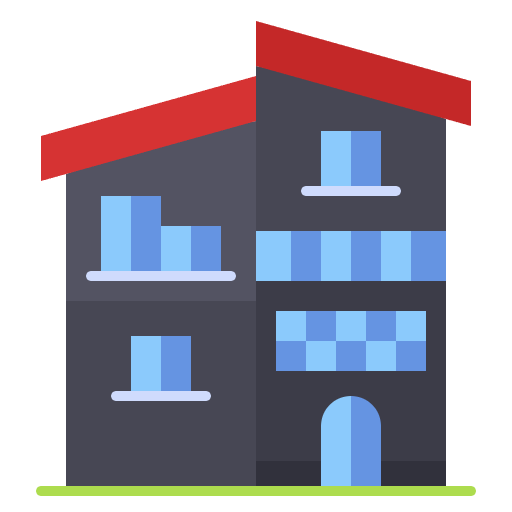 Free homes icon flat style