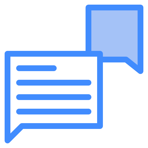 Free conversation icon two-color style