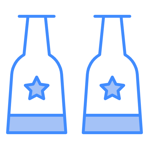 Free Alcohol Bottle icon two-color style