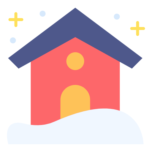 Free House icon flat style