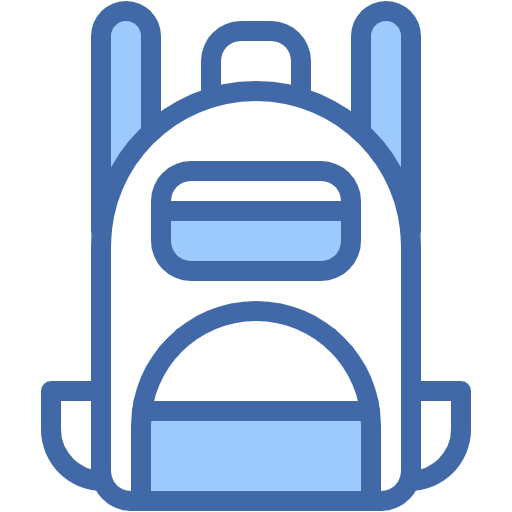 Free Backpack icon two-color style