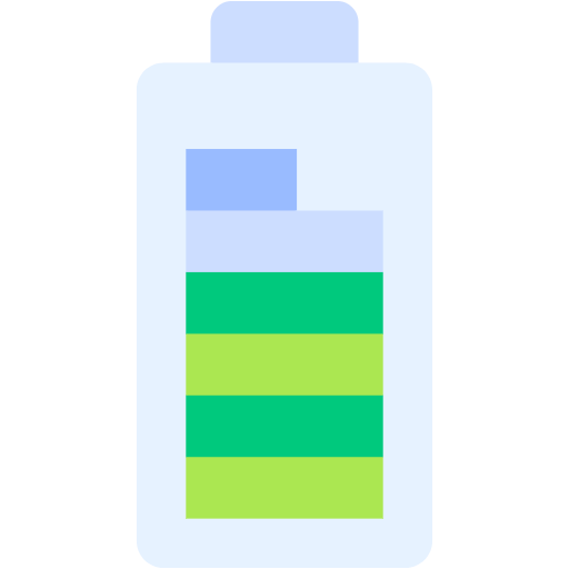 Free Battery icon flat style