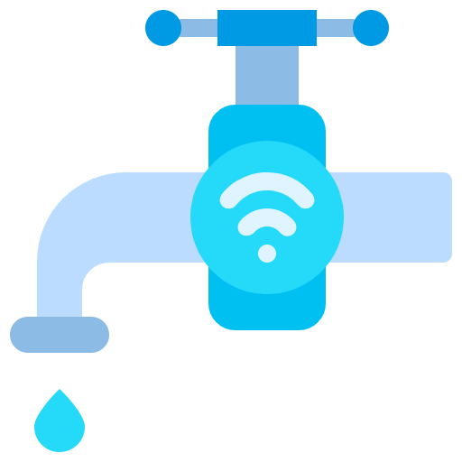 Free Smart Tap icon Flat style - Smart Home pack