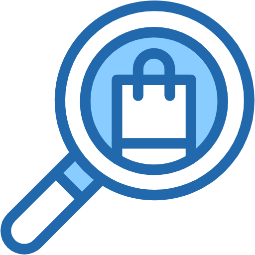 Free Search Shop icon Two Color style
