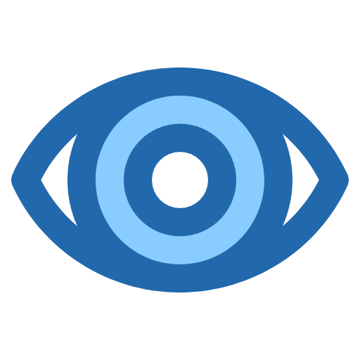 Free Eye icon two-color style