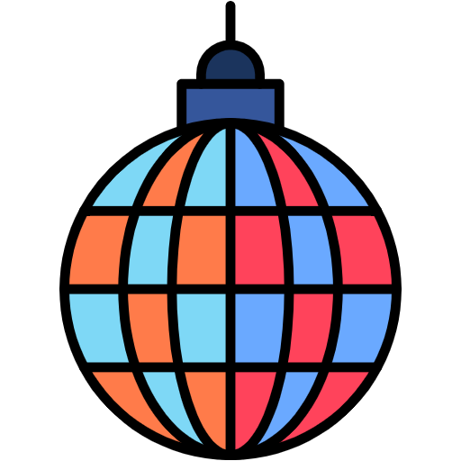 Free Disco Ball icon lineal-color style