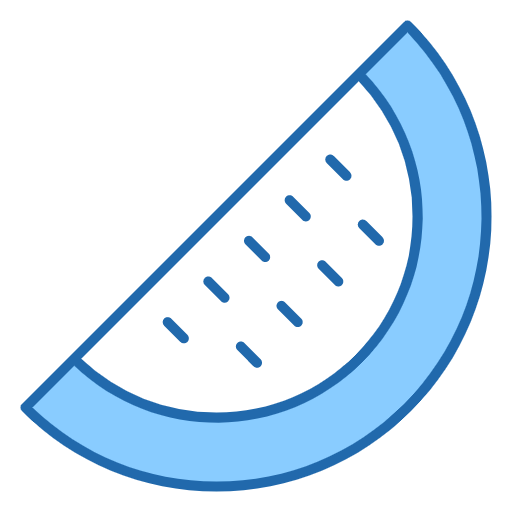 Free Melon icon two-color style