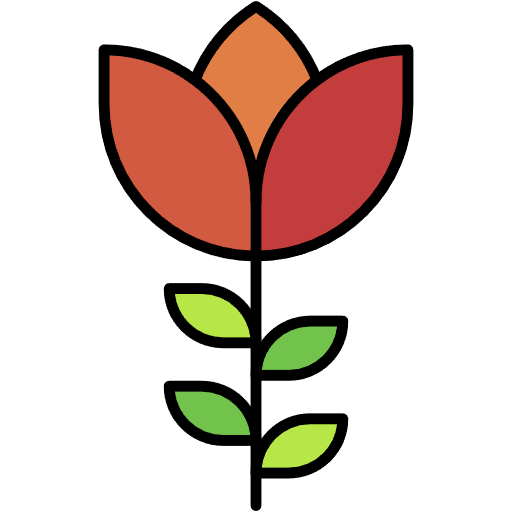 Free Blossom icon lineal-color style