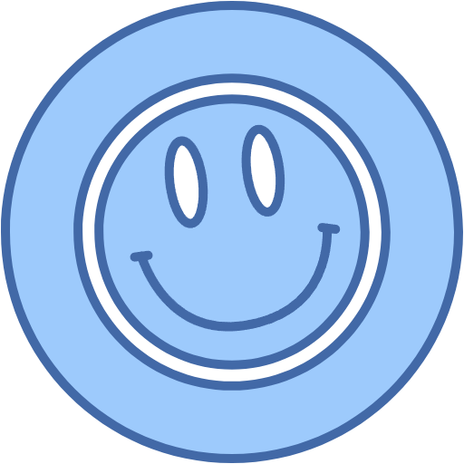 Free Friendster icon two-color style