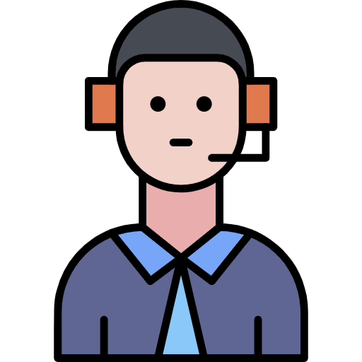 Free Customer Support icon lineal-color style