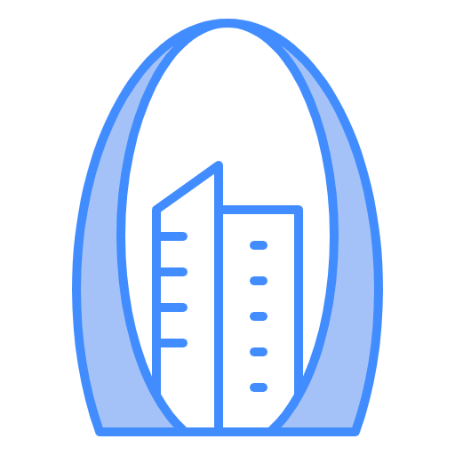 Free Building Architecture icon two-color style