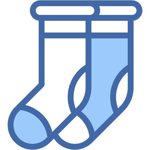 Free Sock icon two-color style
