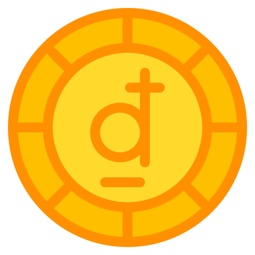 Free dong icon flat style