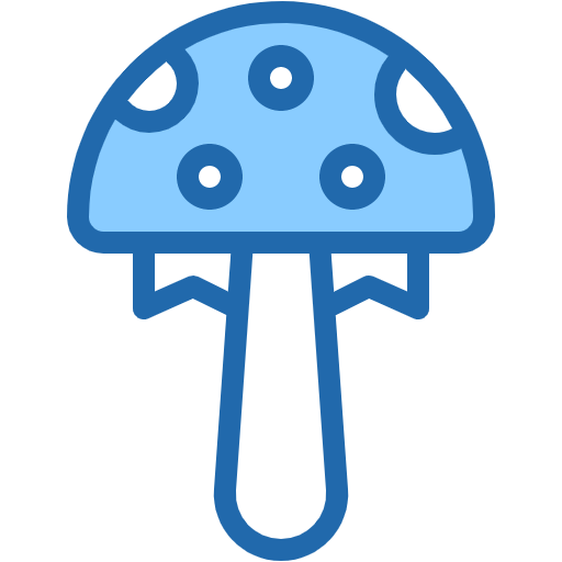 Free Mushroom icon two-color style