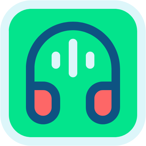Free Audio icon flat style