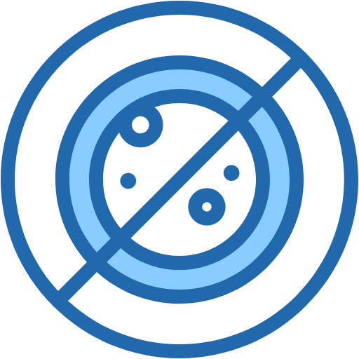 Free germ icon two-color style