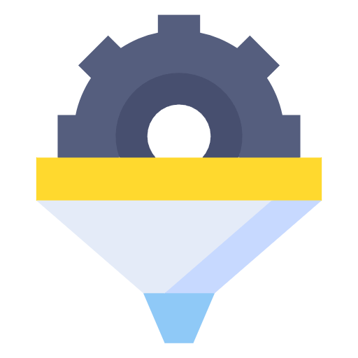 Free funnel icon flat style