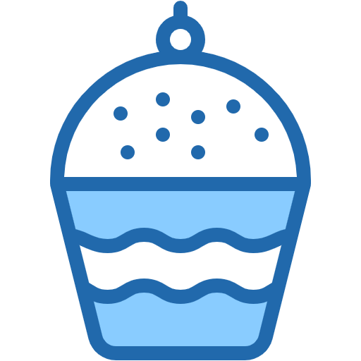Free Panettone icon two-color style