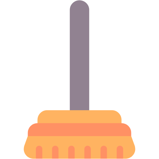 Free Broom icon flat style