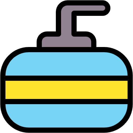 Free Curling icon lineal-color style